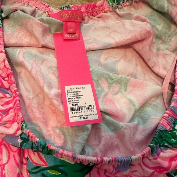 New Lilly Pulitzer Lana Skort Romper in Pink Blossom Size Small - Picture 4 of 5